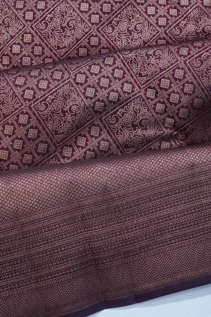 Taranga Kanchi Silk Brocade Maroon Saree