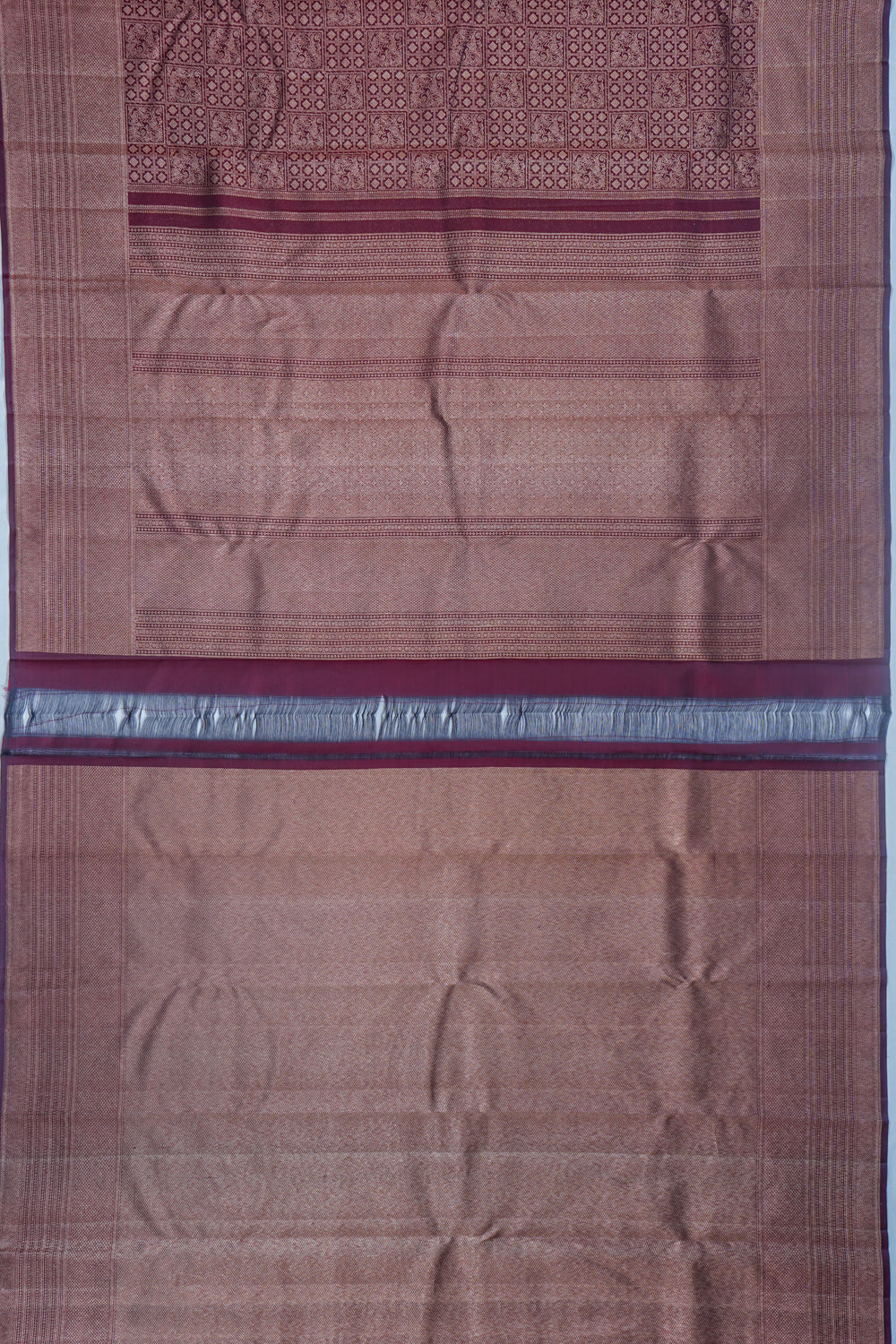 Taranga Kanchi Silk Brocade Maroon Saree