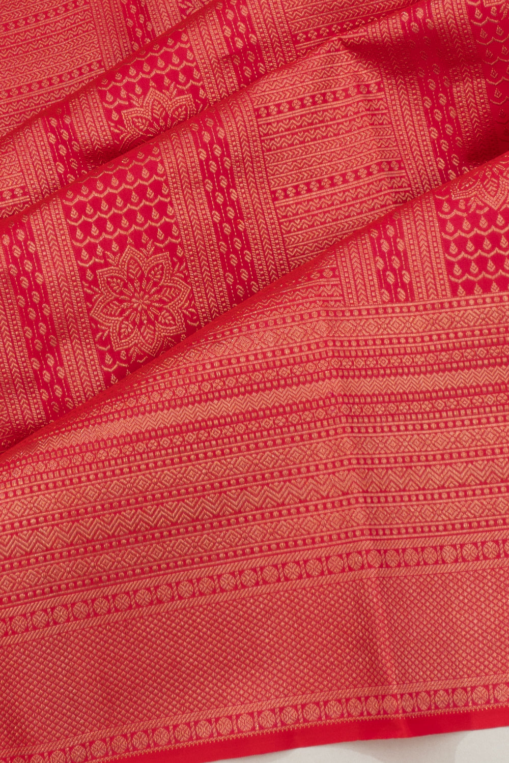 Taranga Kanchi Silk Brocade Pink Saree