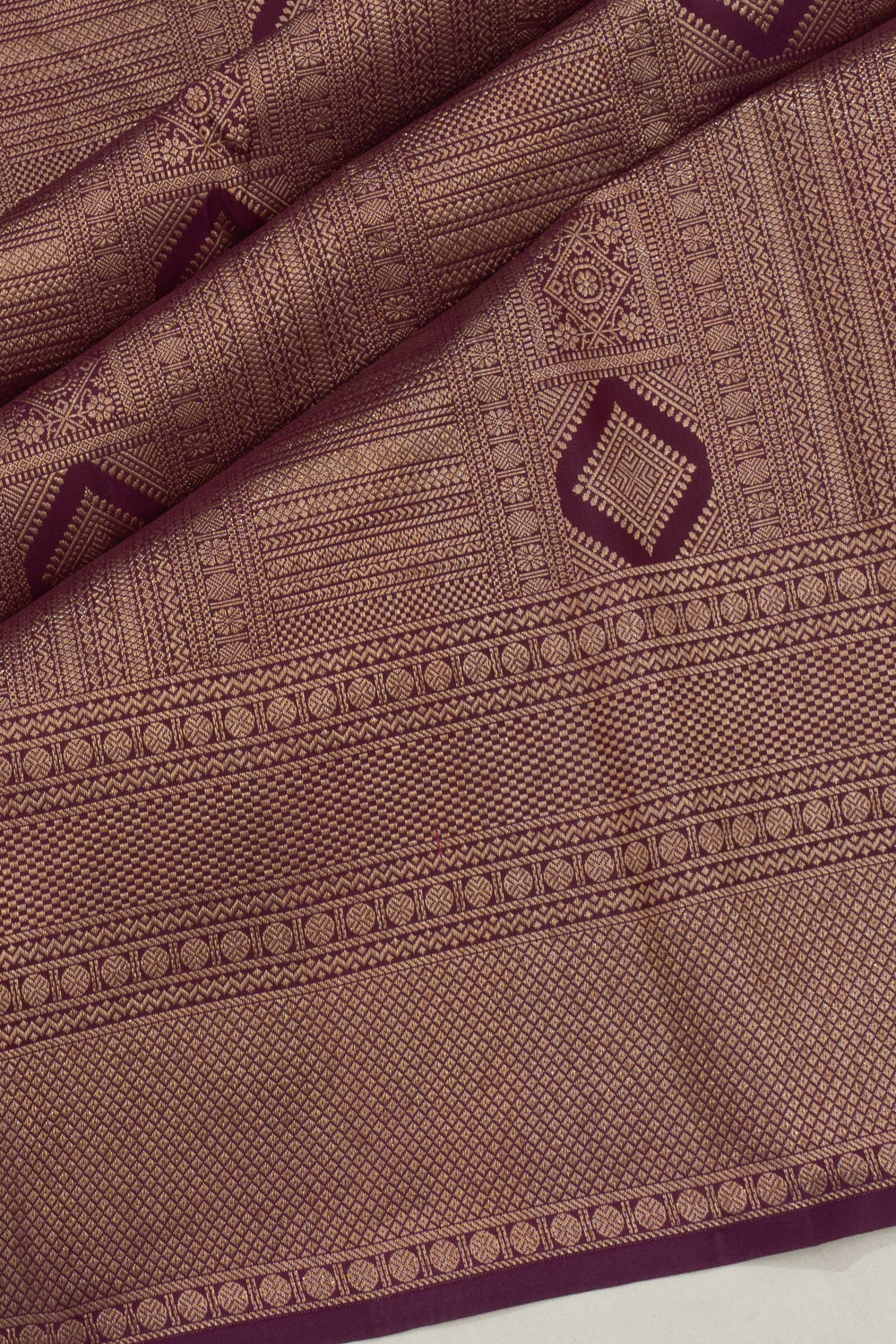 Taranga Kanchi Silk Brocade Purple Saree