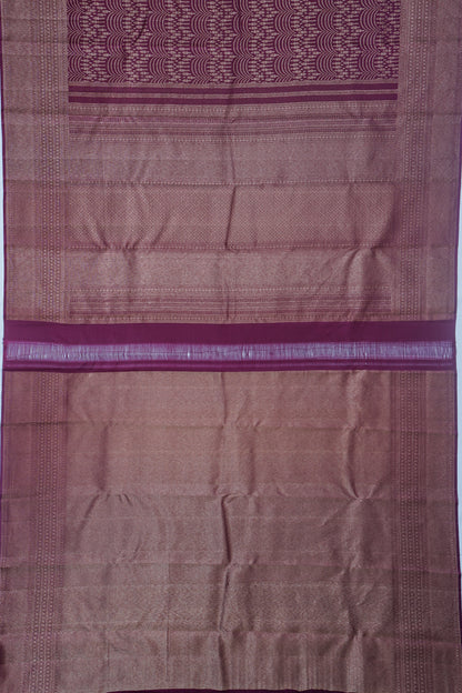 Taranga Kanchi Silk Brocade Choco Brown Saree