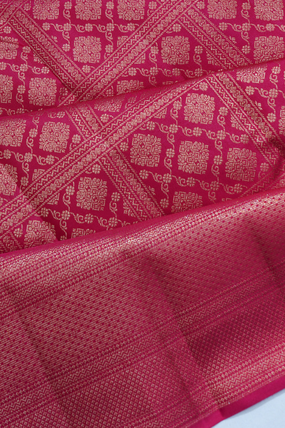 Taranga Kanchi Silk Brocade Pink Saree