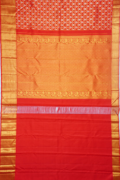 Kanchipuram Silk Brocade Red Saree