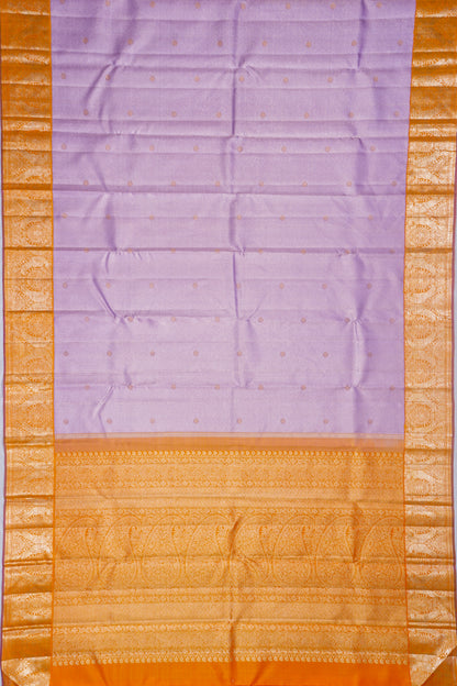 Kanchipuram Silk Brocade Lavender Saree