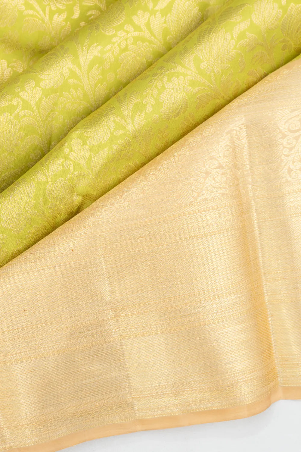 Kanchipuram Silk Brocade Green Saree