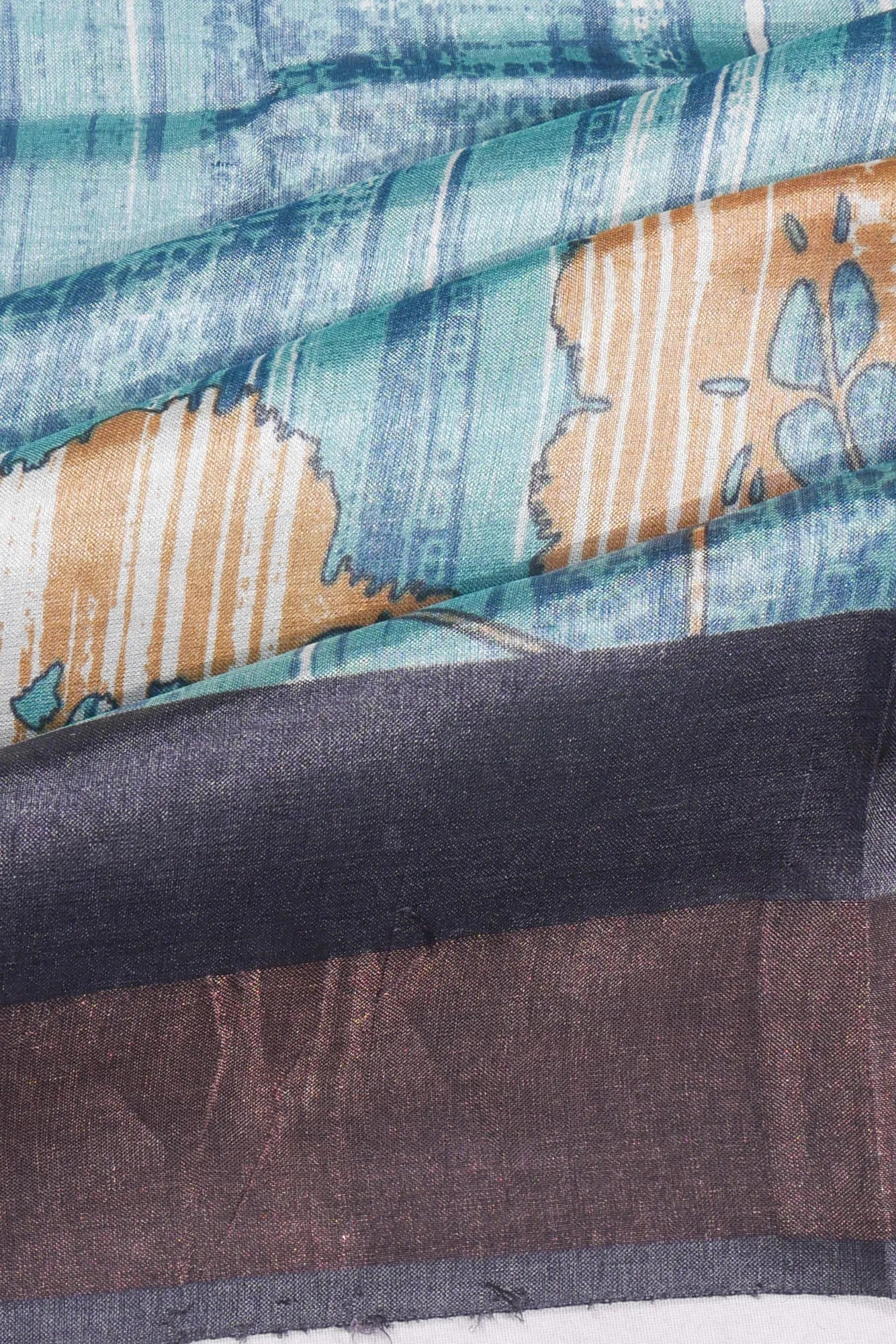 Kankatala Tussar Printed Pastel Blue Saree g2