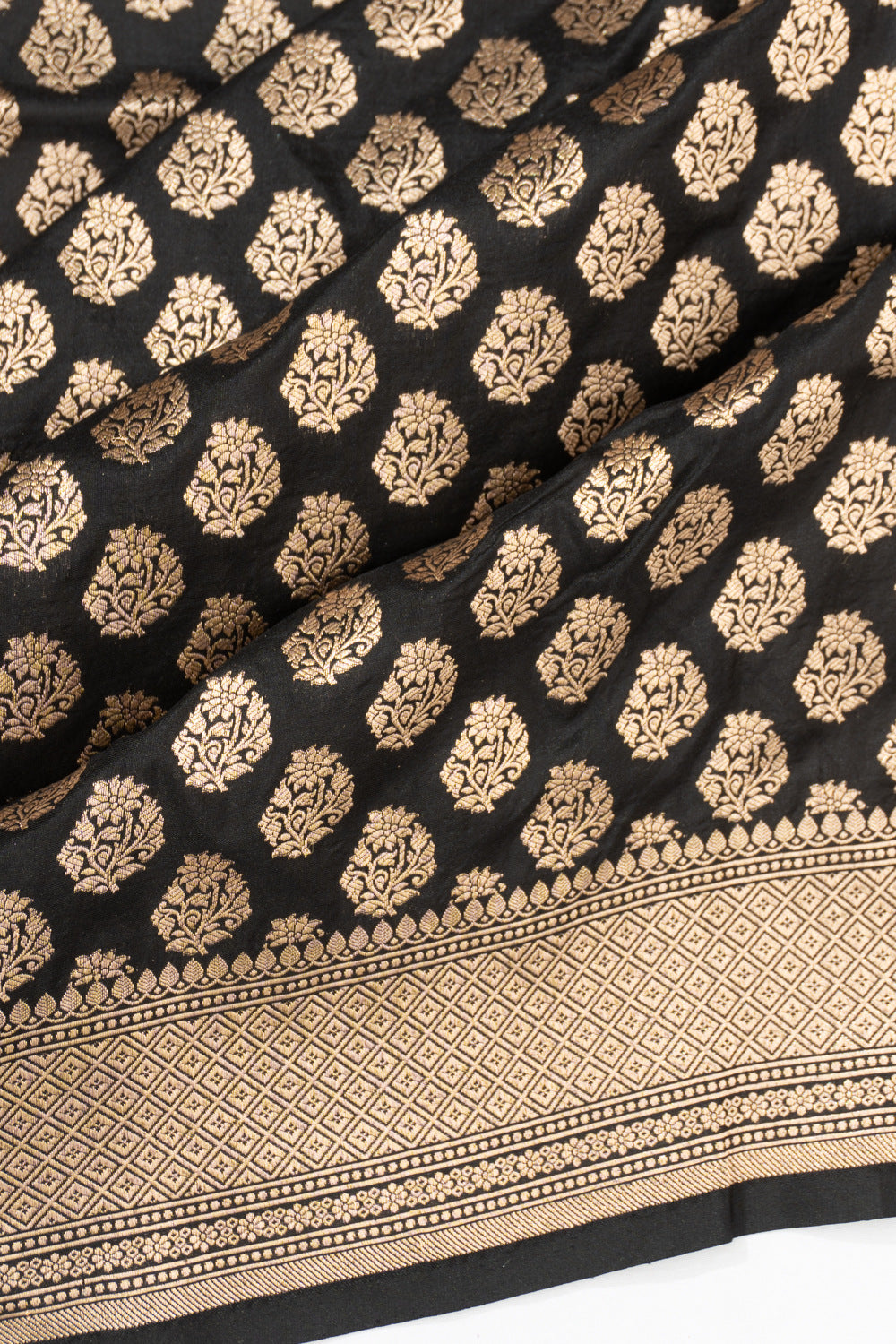 Banarasi Silk Brocade Black Saree