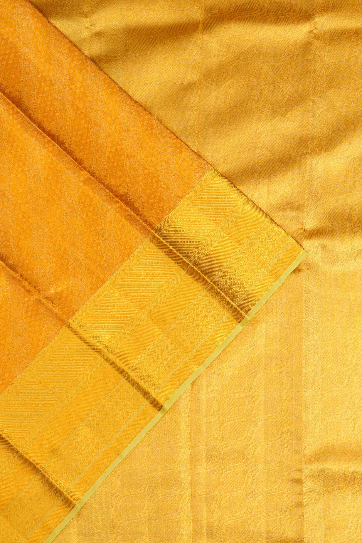 Kanchipuram Silk Tissue Brocade Gold Saree