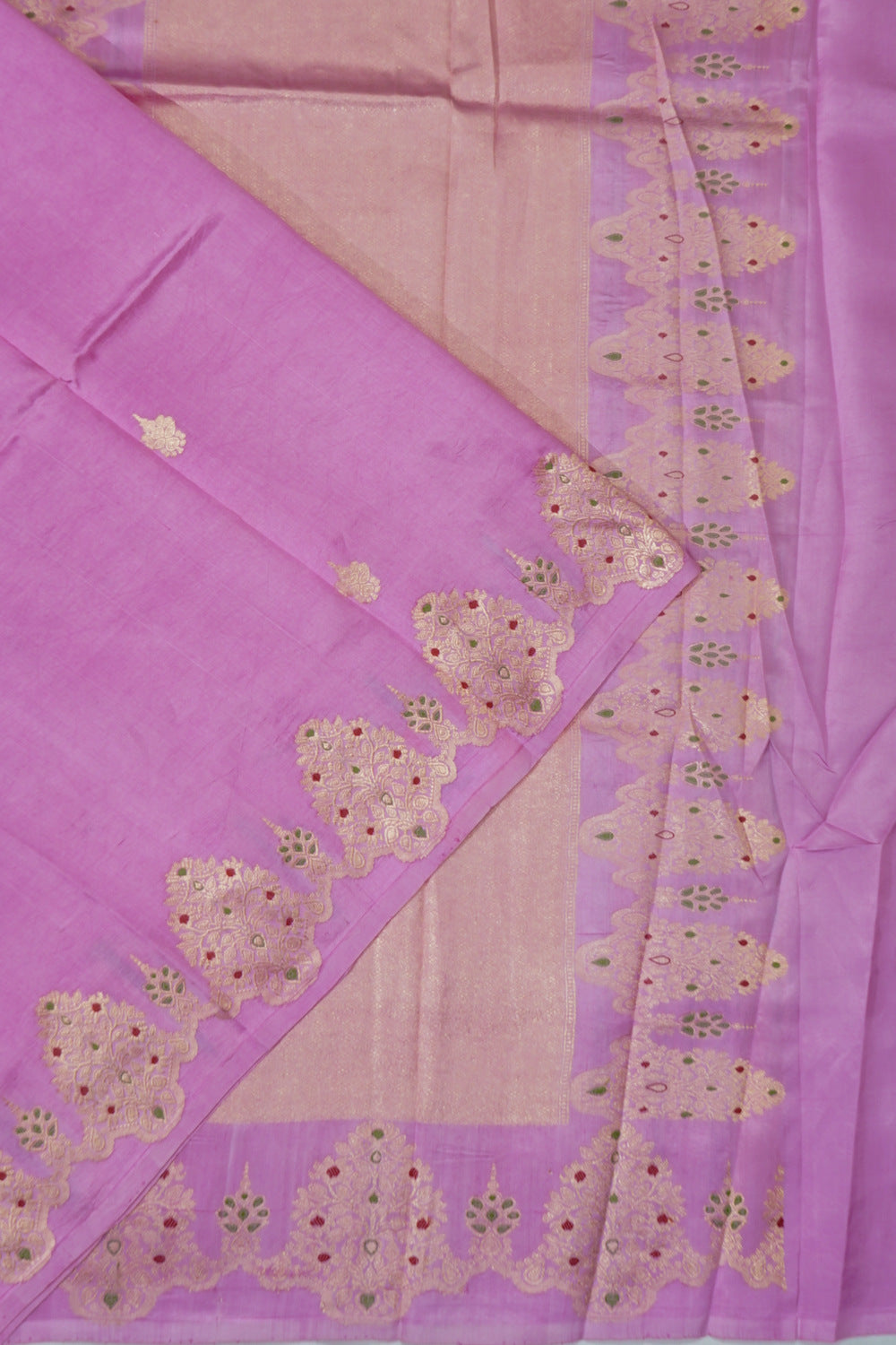 Banarasi Silk Butta Pink Saree