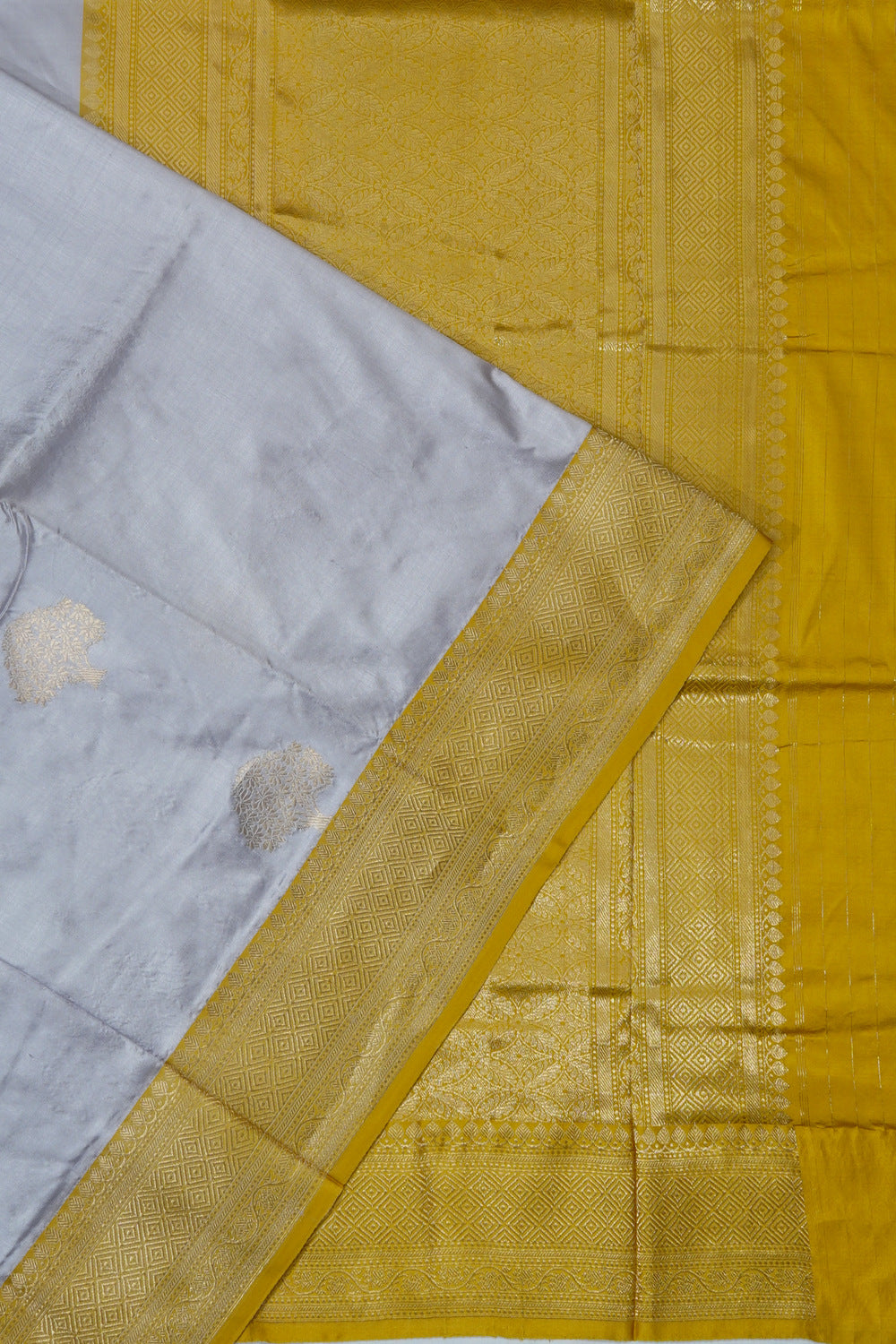 Banarasi Katan Silk Butta Lilac Saree