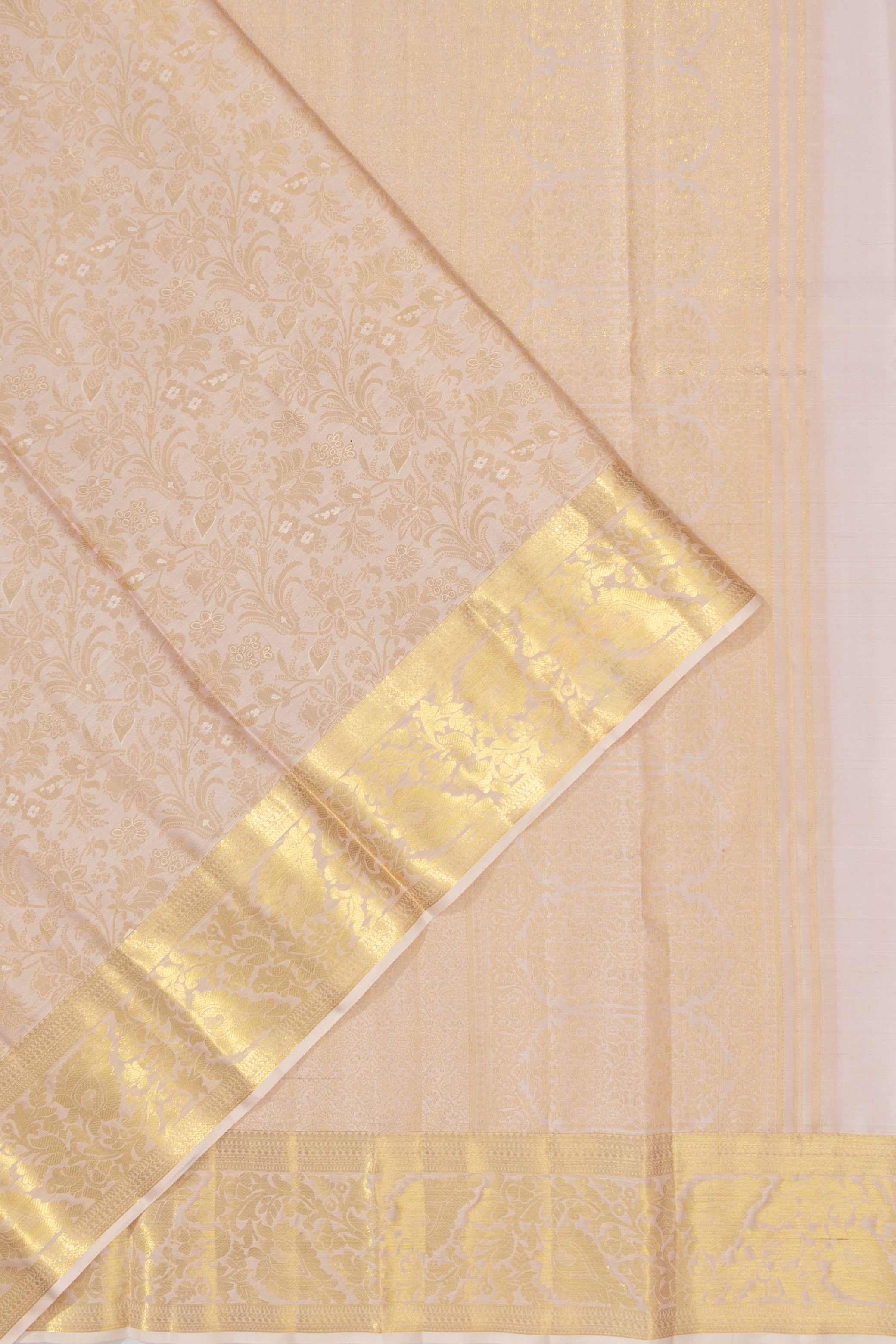 Taranga Kanchi Silk Brocade Baby Pink Saree
