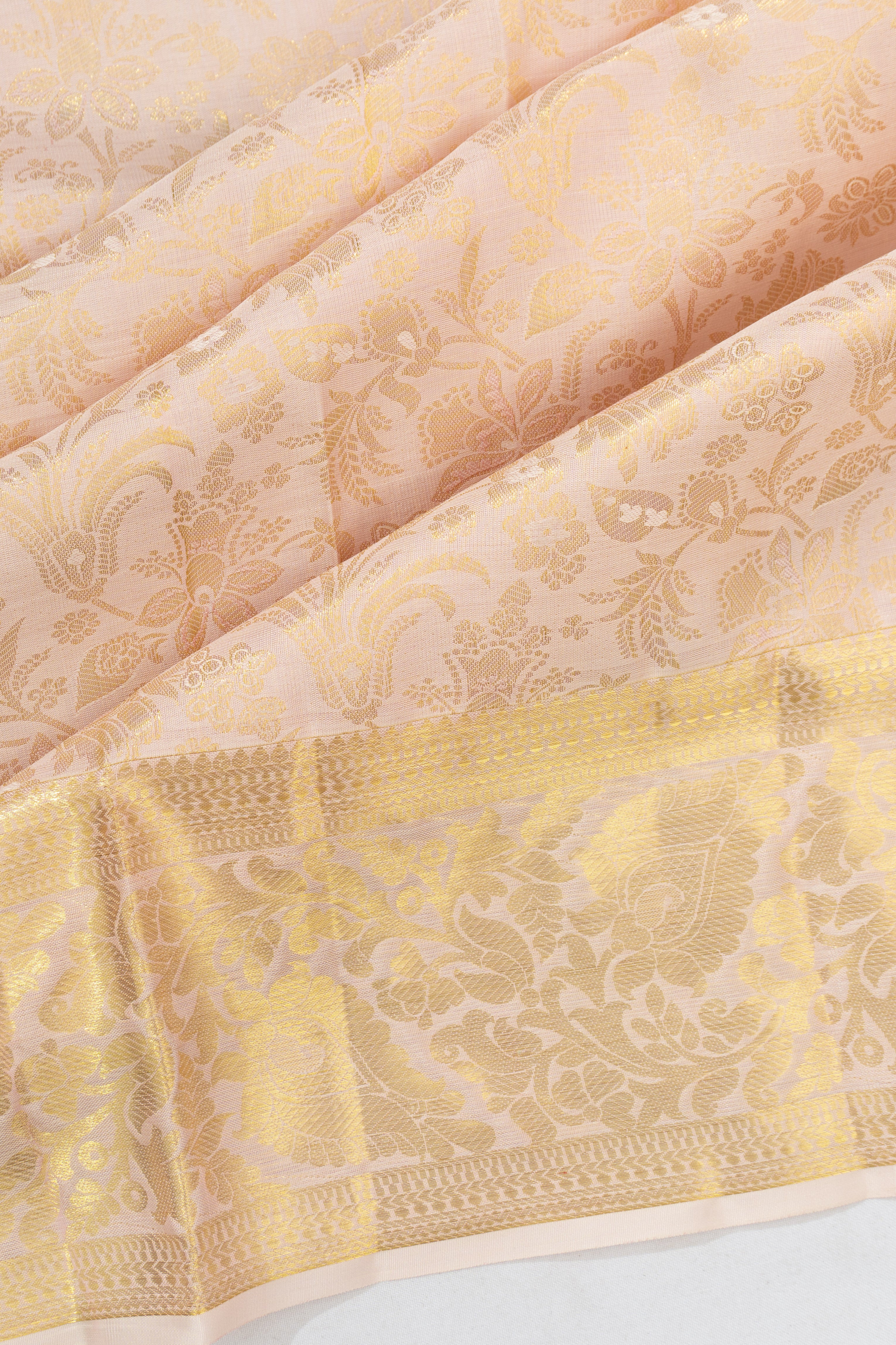 Taranga Kanchi Silk Brocade Baby Pink Saree
