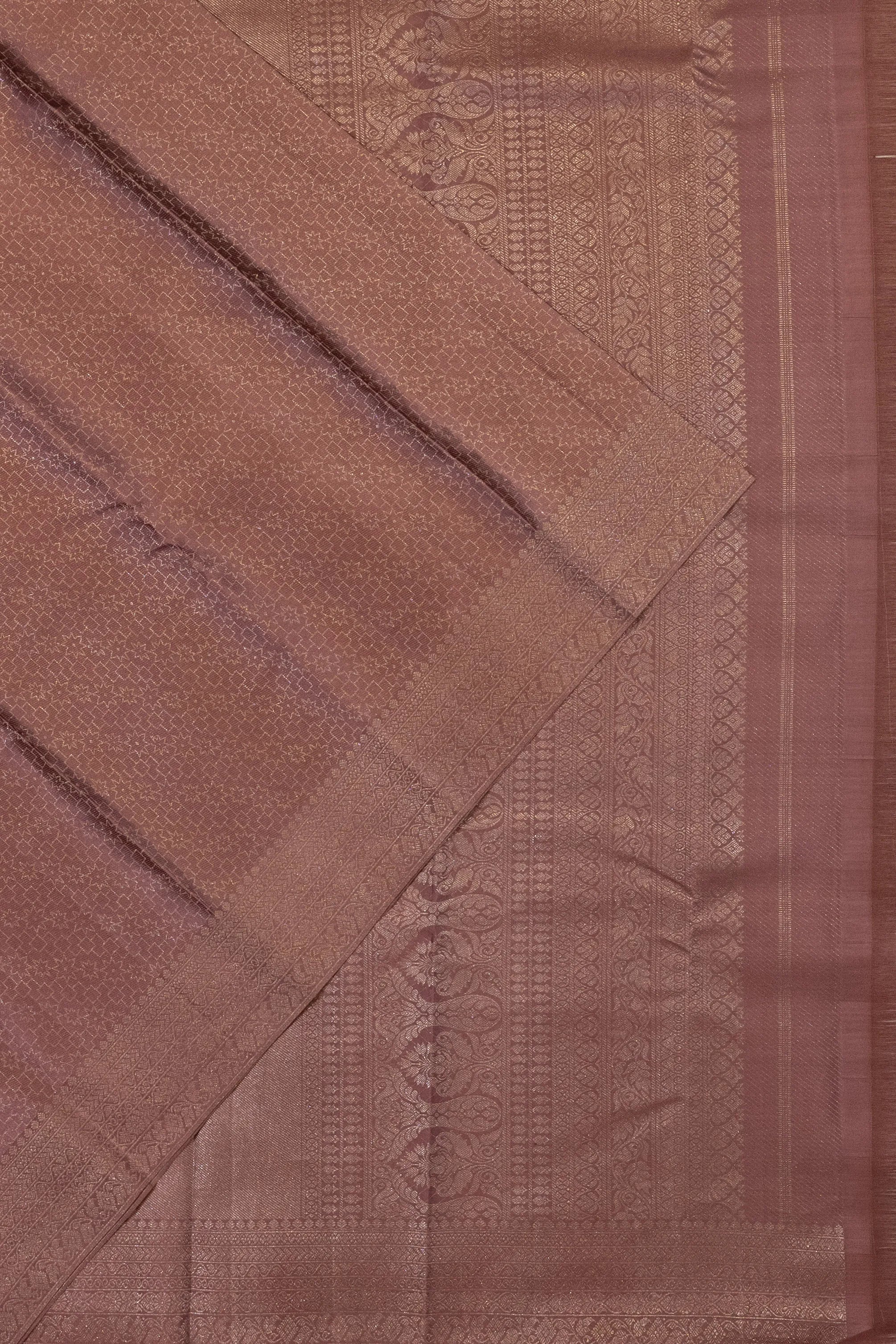 Taranga Kanchi Silk Tissue Brocade Lilac Saree
