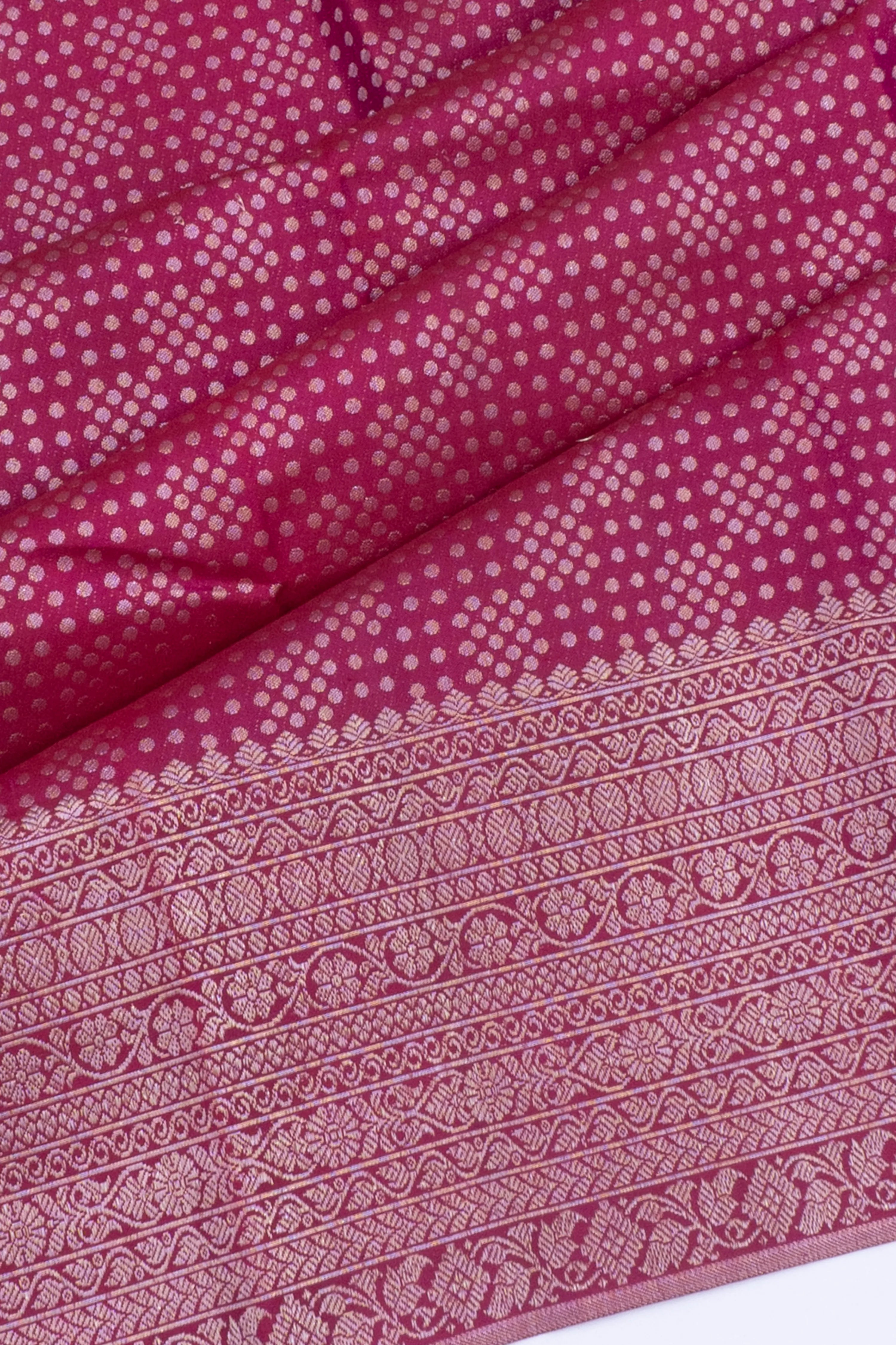Antique Zari Kanchipuram Silk Brocade Purple Saree