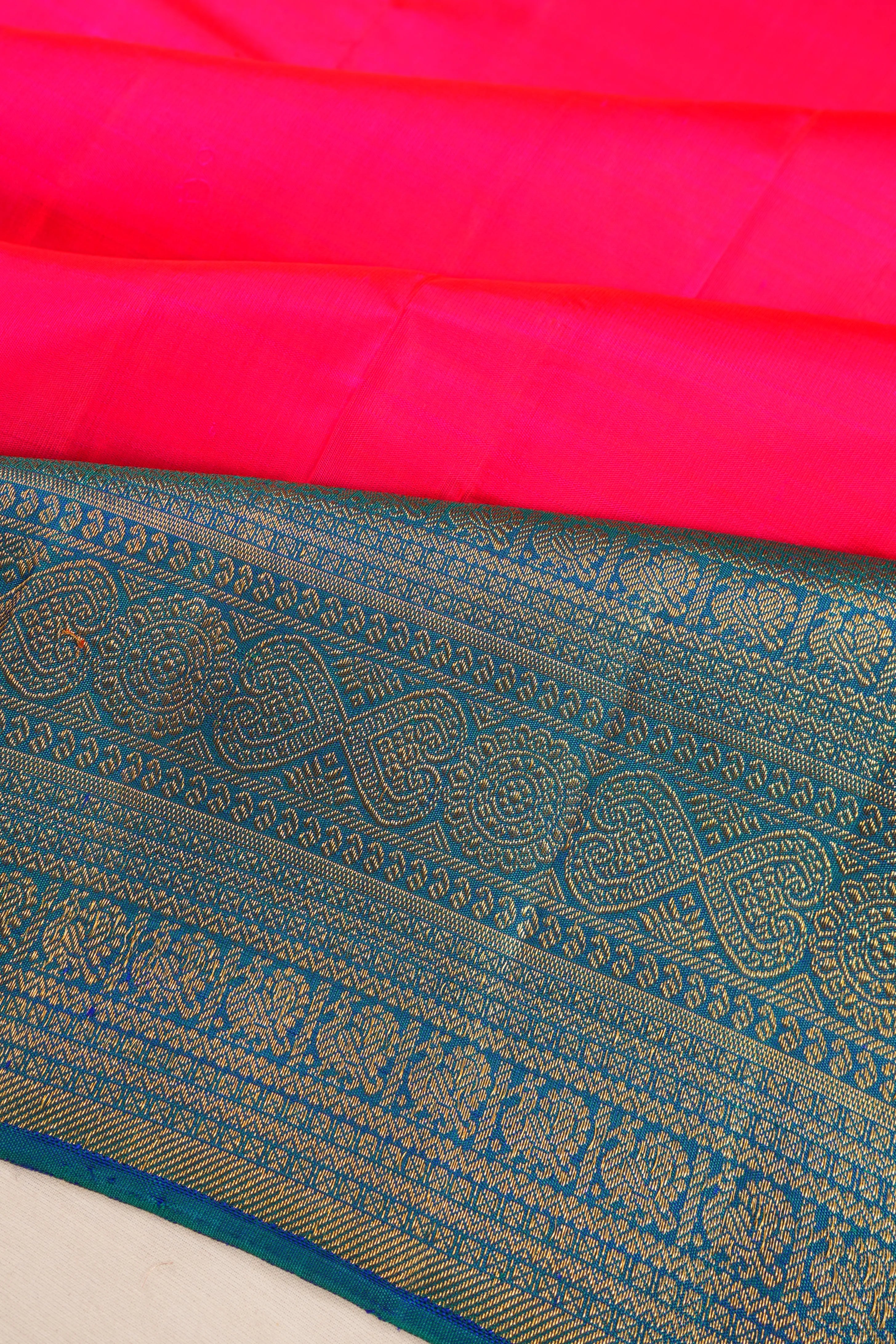 Kanchipuram Silk Butta Pink Saree