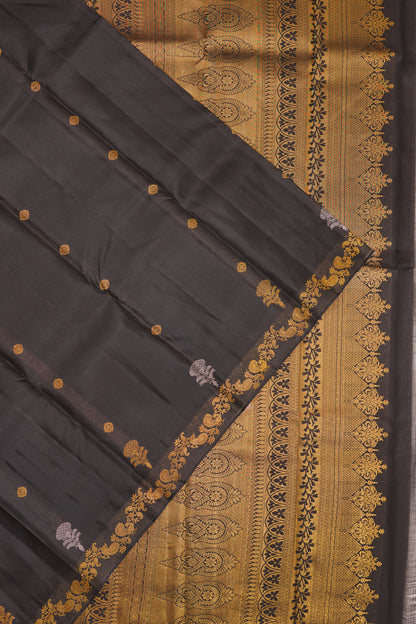 Taranga Kanchi Silk Butta Black Saree