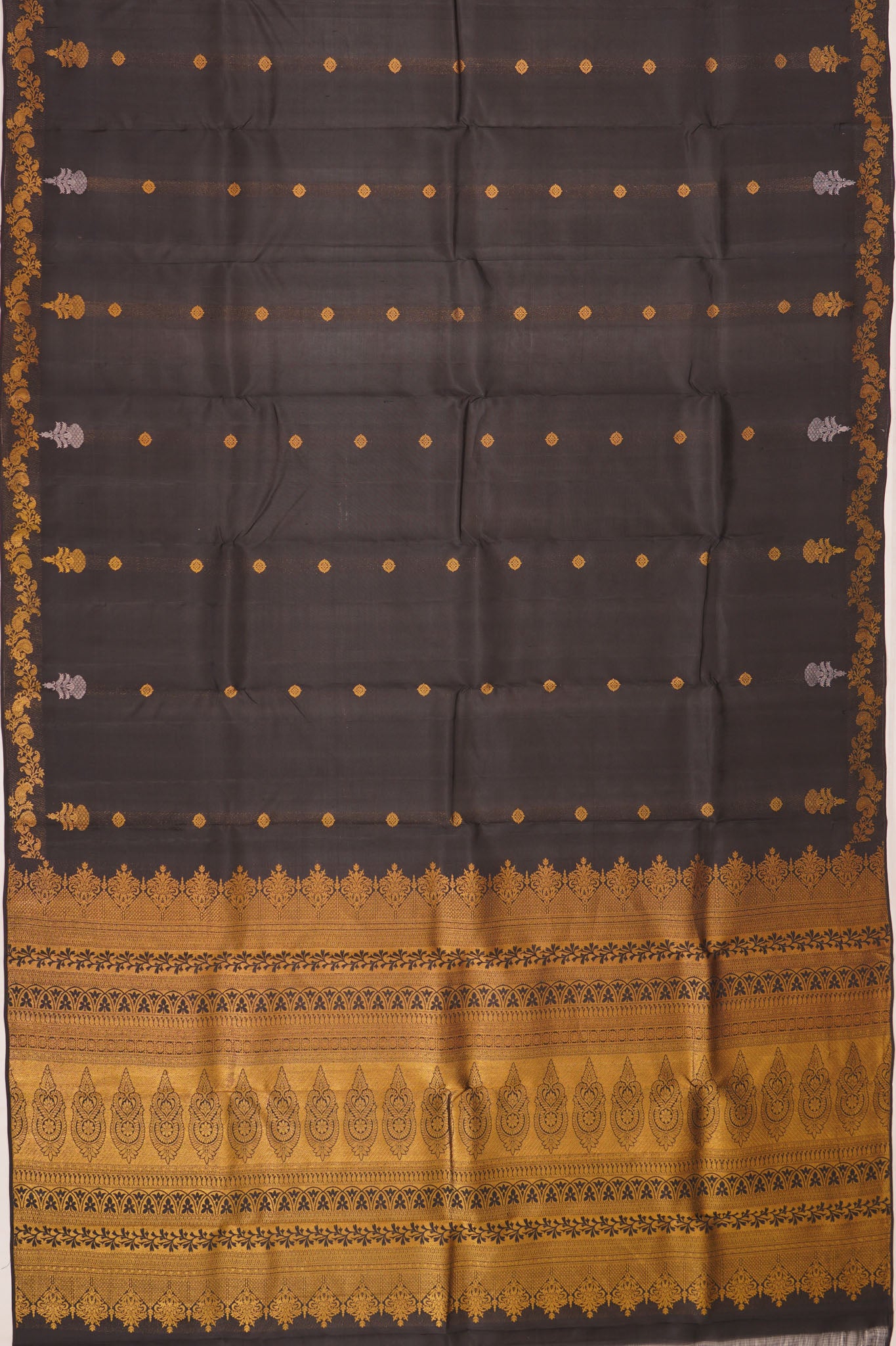 Taranga Kanchi Silk Butta Black Saree