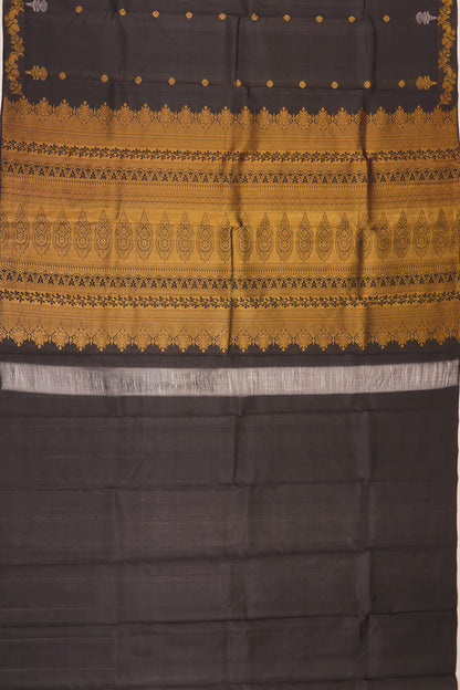 Taranga Kanchi Silk Butta Black Saree