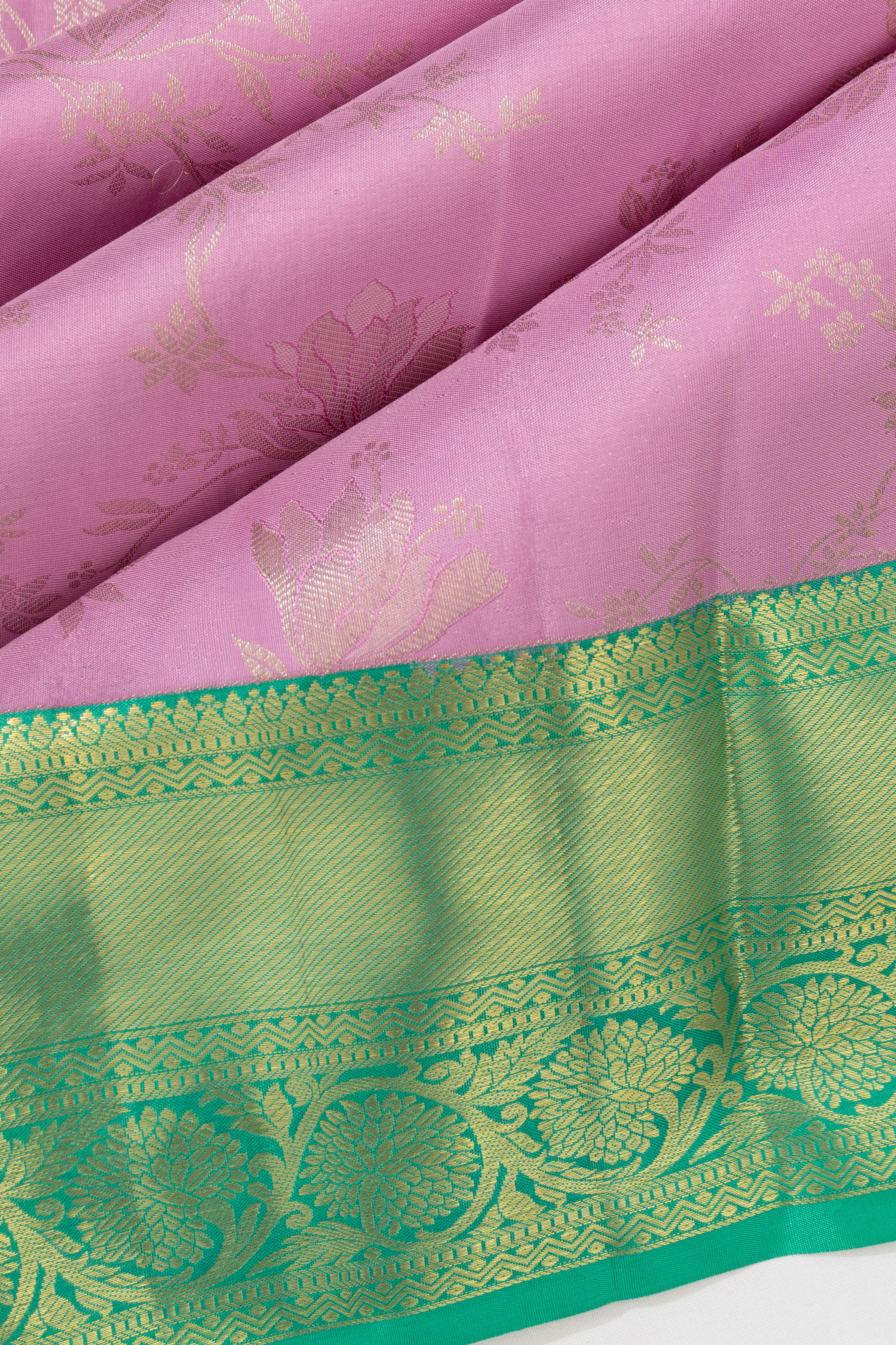 Taranga Kanchi Silk Brocade Baby Pink Saree