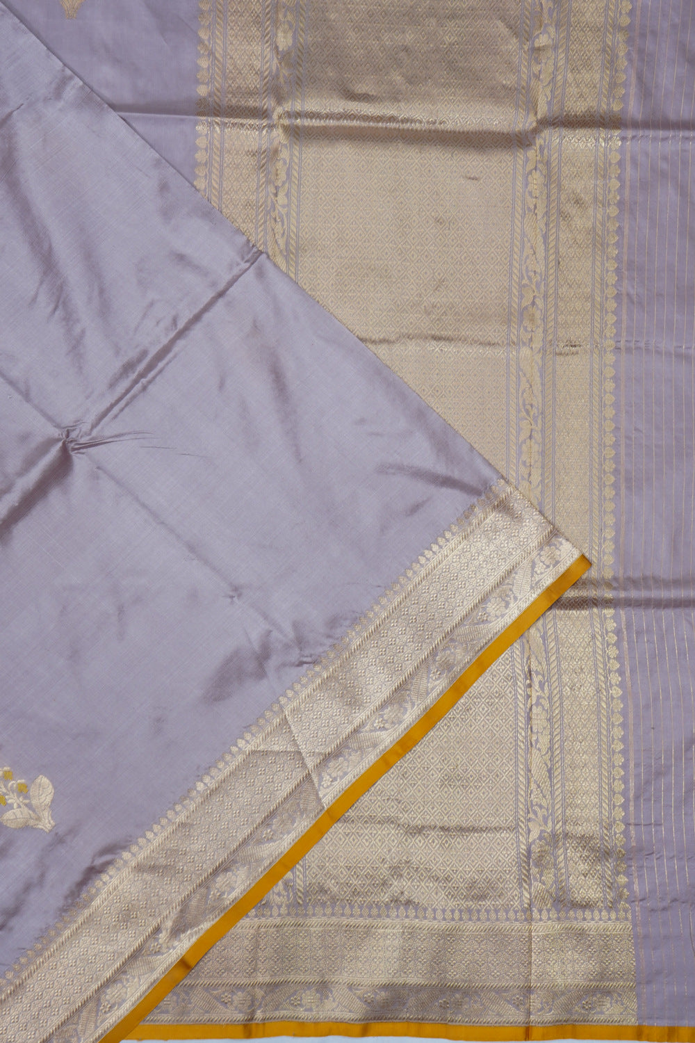 Banarasi Katan Silk Butta Lilac Saree