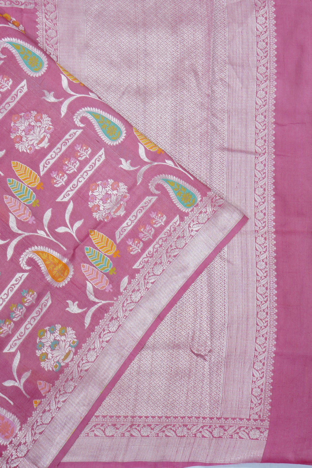 Banarasi Silk Brocade Pink Saree