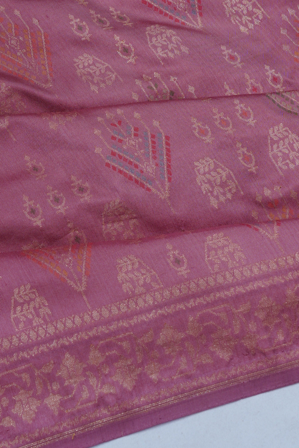 Banarasi Silk Brocade Lavender Saree