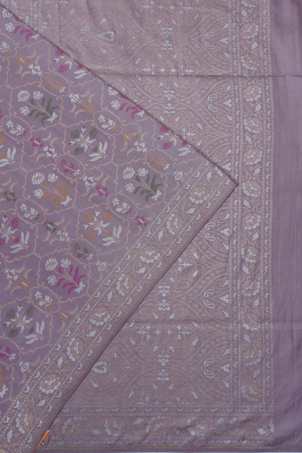 Banarasi Silk Brocade Lavender Saree