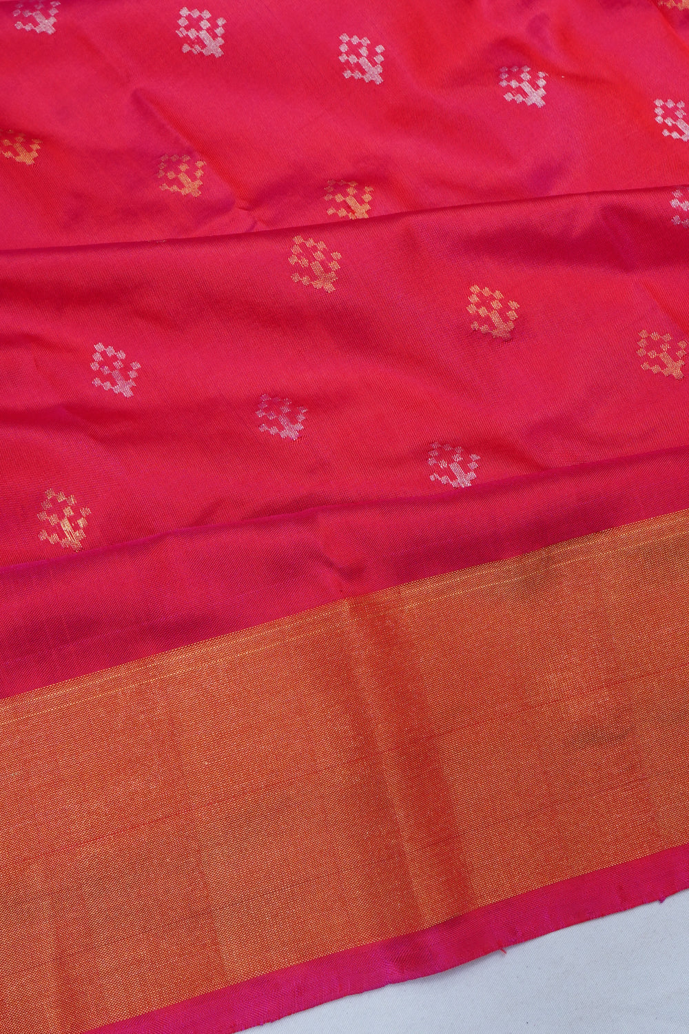 Kanchipuram Silk Butta Pink Saree