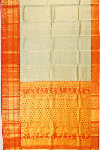 Taranga Kanchi Silk Tissue Brocade Sky Blue Saree