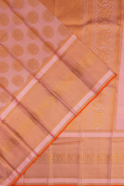 Taranga Kanchi Silk Brocade Baby Pink Saree