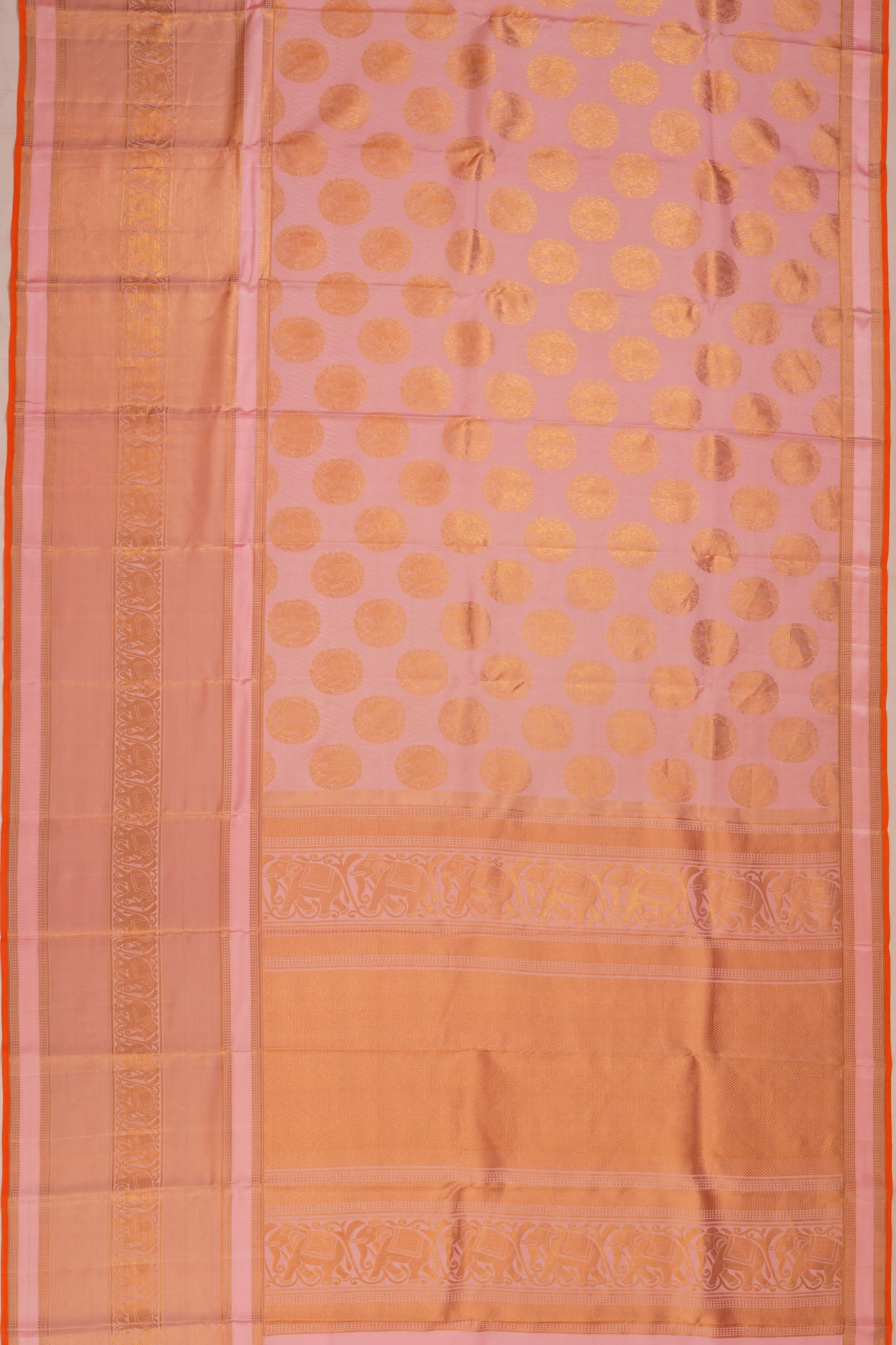 Taranga Kanchi Silk Brocade Baby Pink Saree