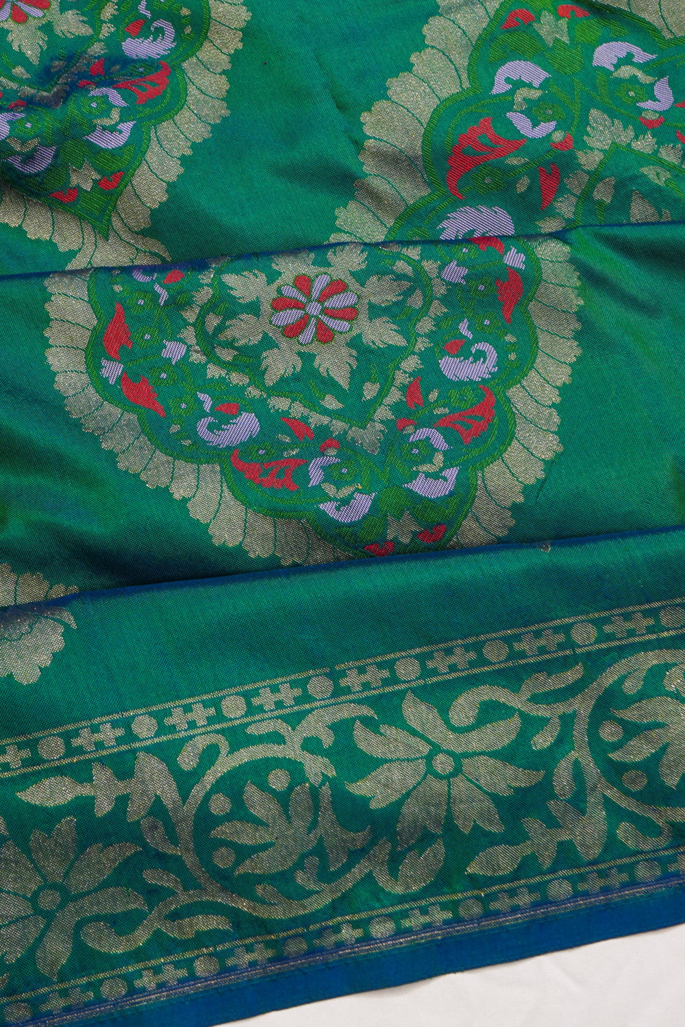Banarasi Silk Brocade Green Saree