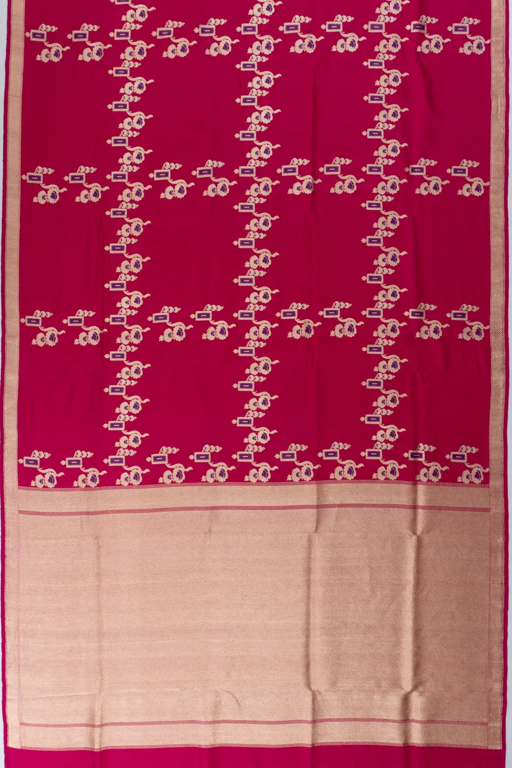 Banarasi Silk Jaal Pink Saree