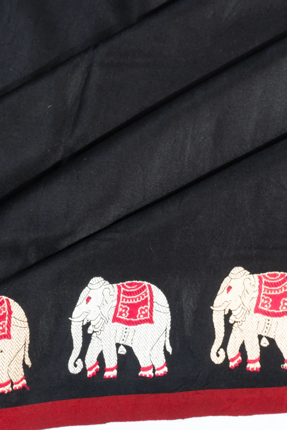 Banarasi Silk Plain Black Saree