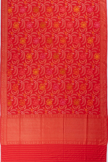Banarasi Silk All Over Jamdani Rakthambari Red Saree