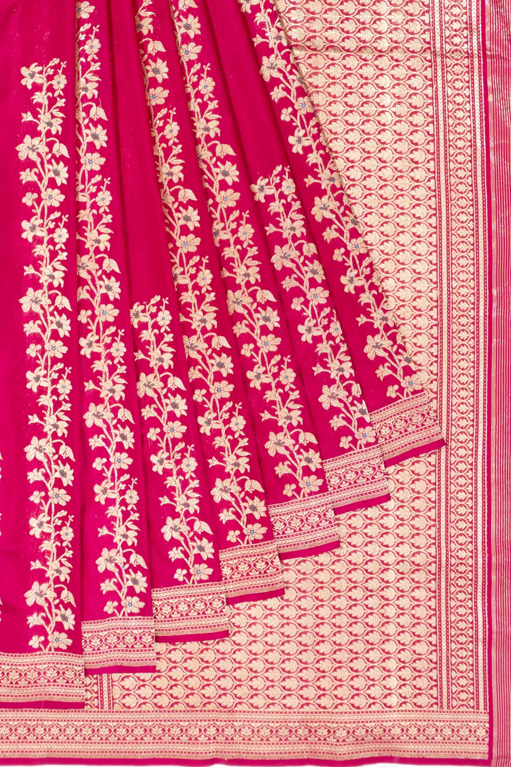 Banarasi Silk Brocade Pink Saree