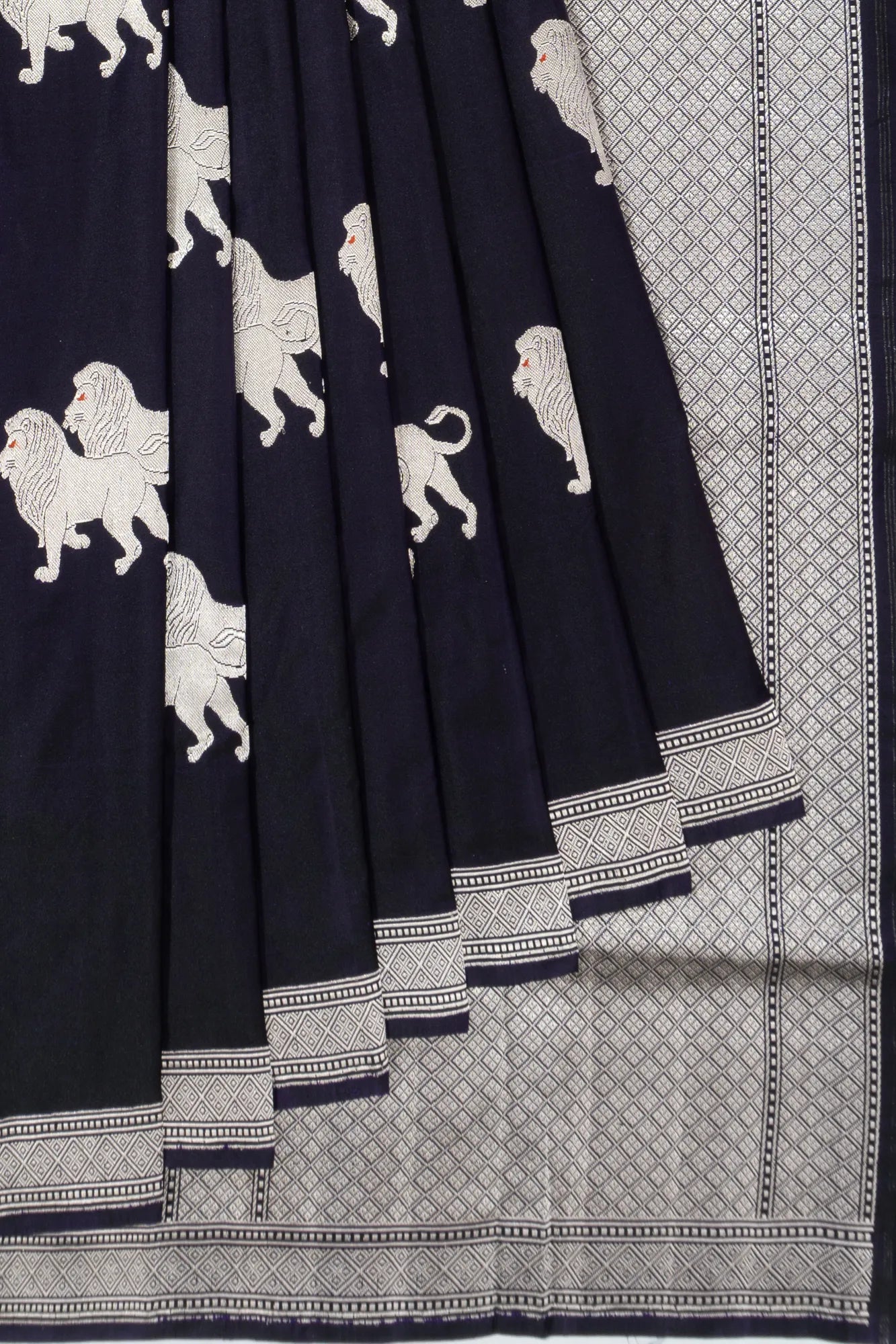 Banarasi Silk Butta Black Saree