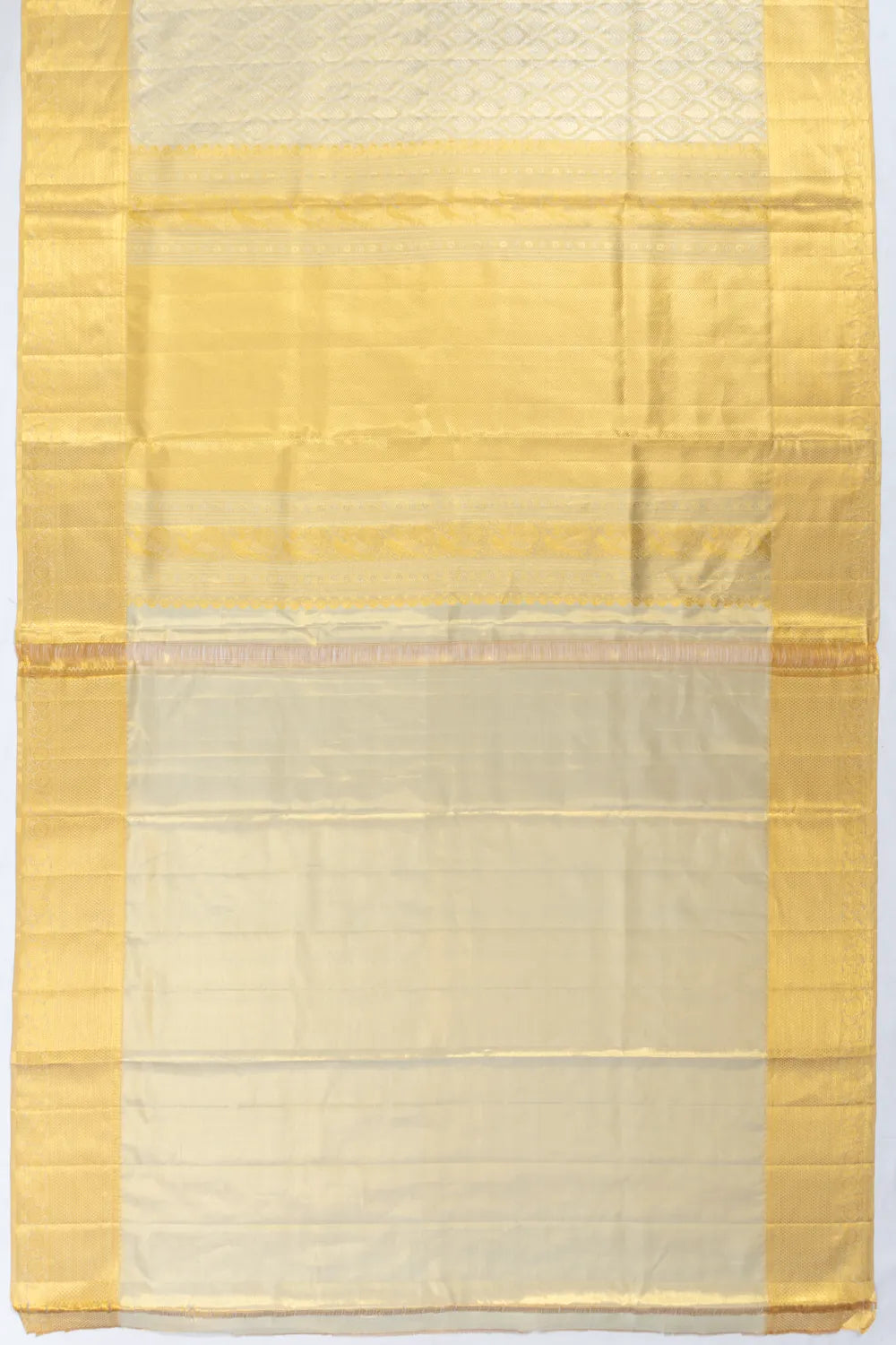 Taranga Kanchi Silk Tissue Brocade Gold Saree