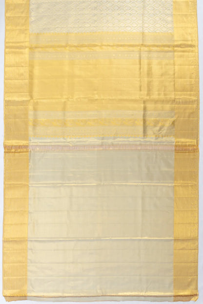 Taranga Kanchi Silk Tissue Brocade Gold Saree
