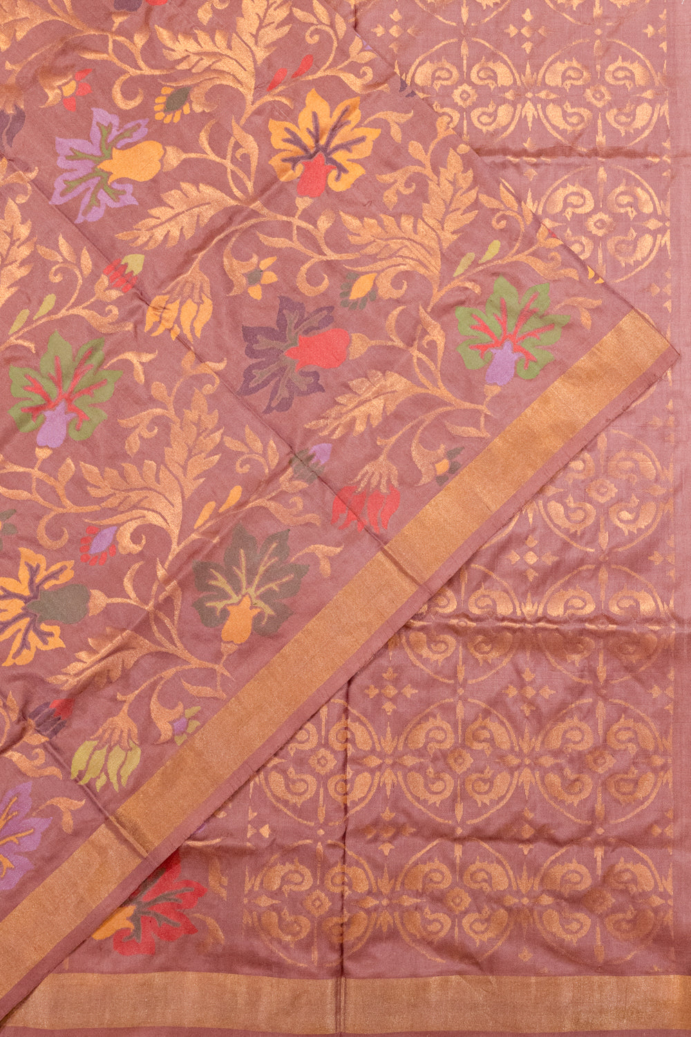 Uppada Silk All Over Jamdani Lilac Saree