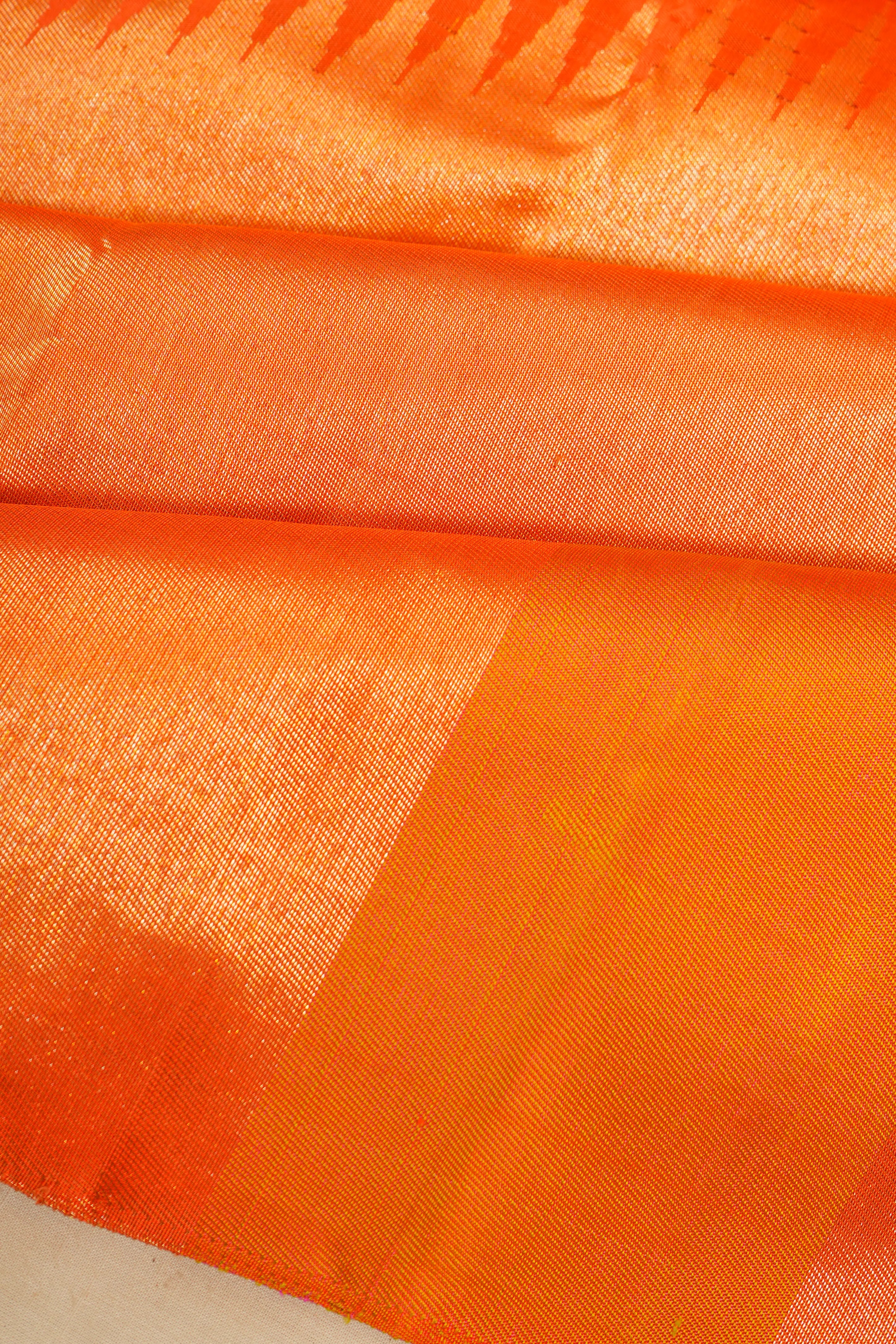 Kanchipuram Silk Geometrical Brocade Multicolour Saree