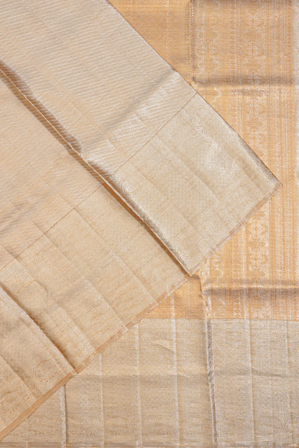 Kanchipuram Silk Tissue Gold Saree