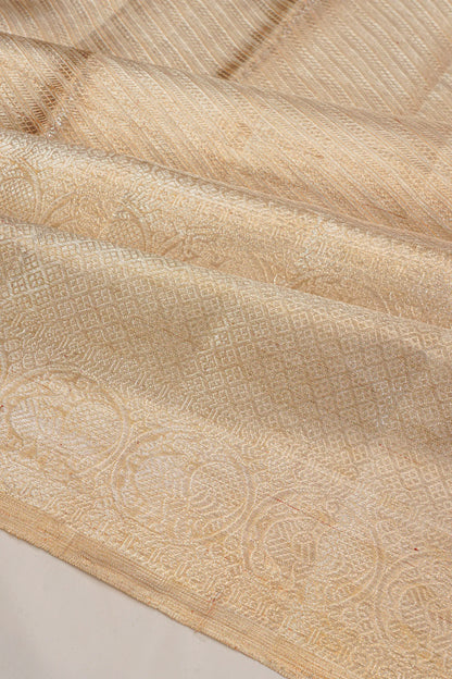Kanchipuram Silk Tissue Gold Saree