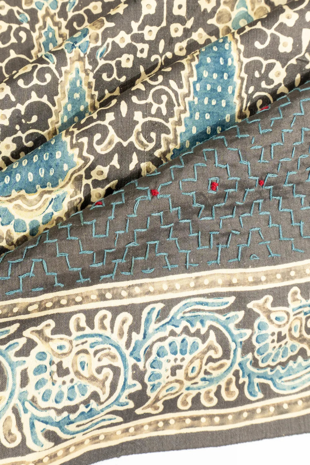 Chanderi Silk Batik Printed Grey Saree