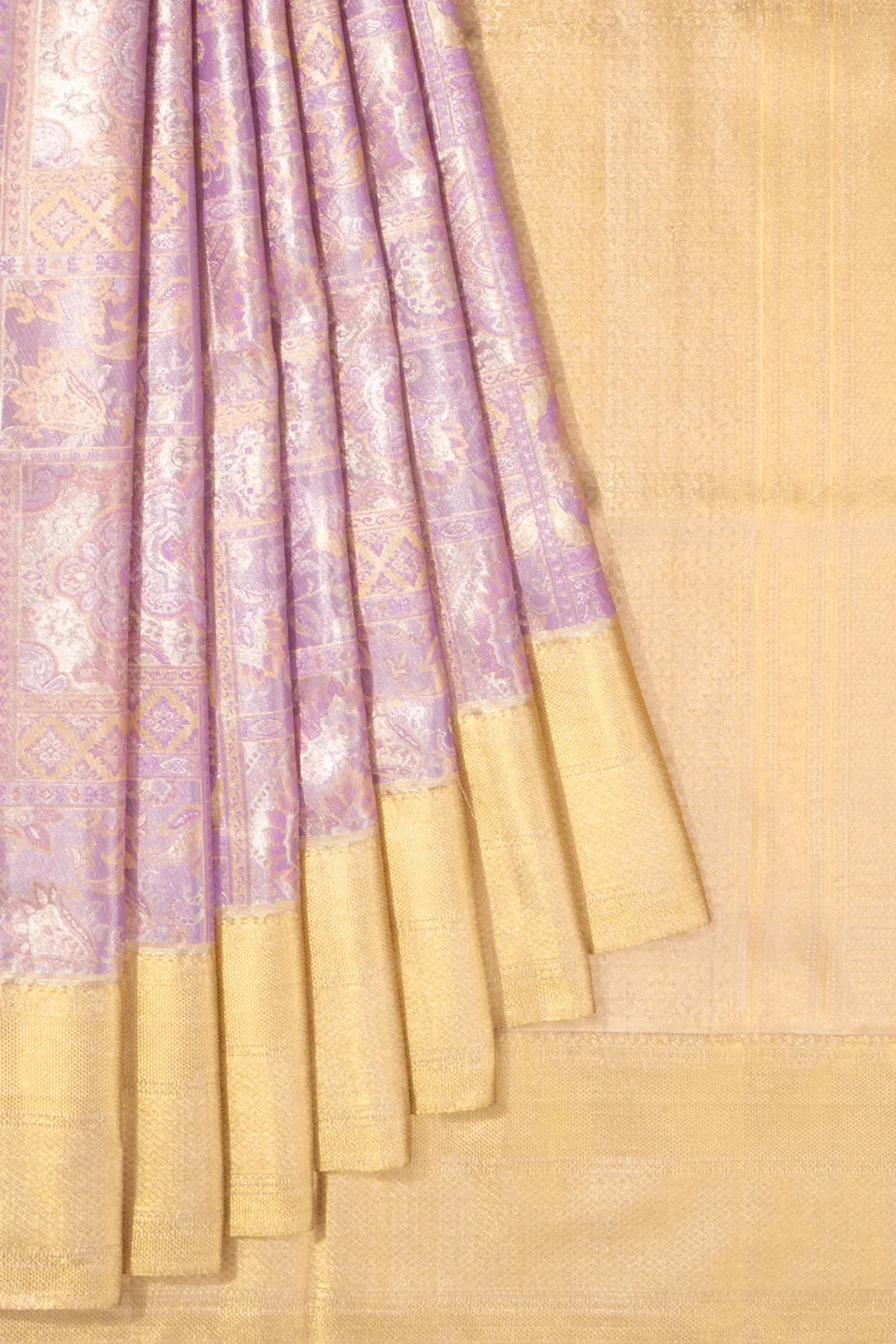Taranga Kanchi Silk Brocade Lilac Saree