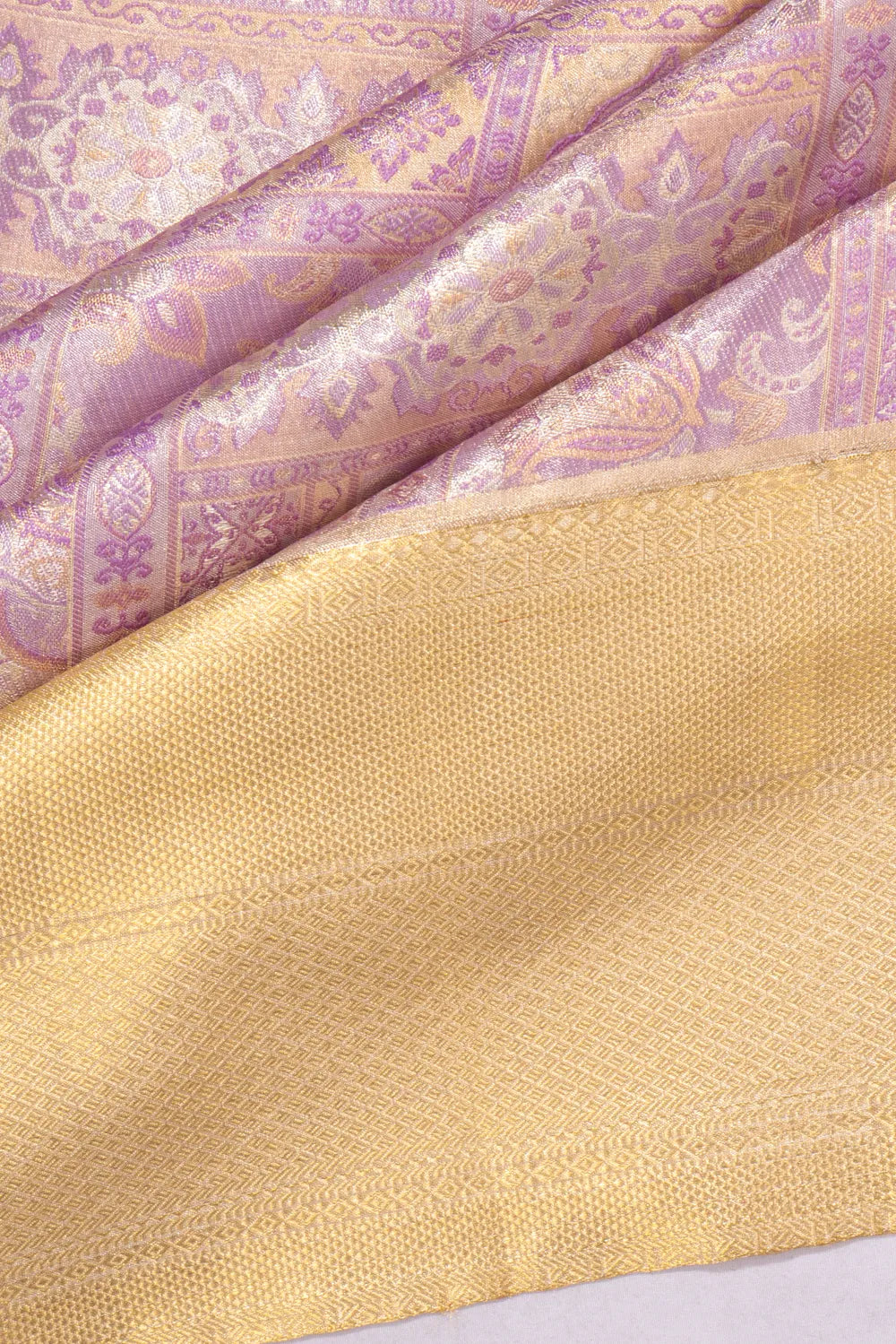 Taranga Kanchi Silk Brocade Lilac Saree