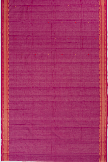 Chettinad Cotton Butta Pink Saree