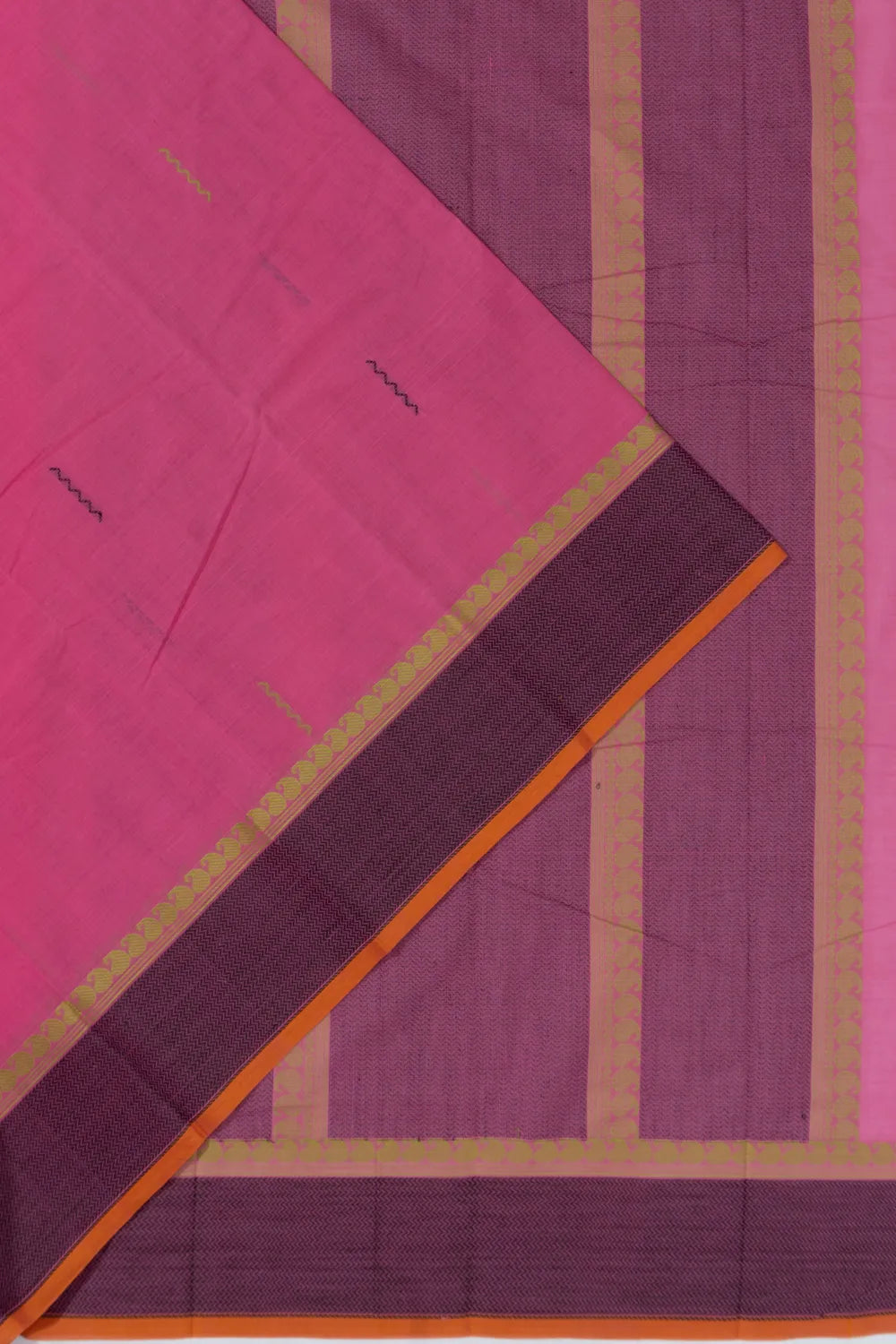 Chettinad Cotton Butta Pink Saree