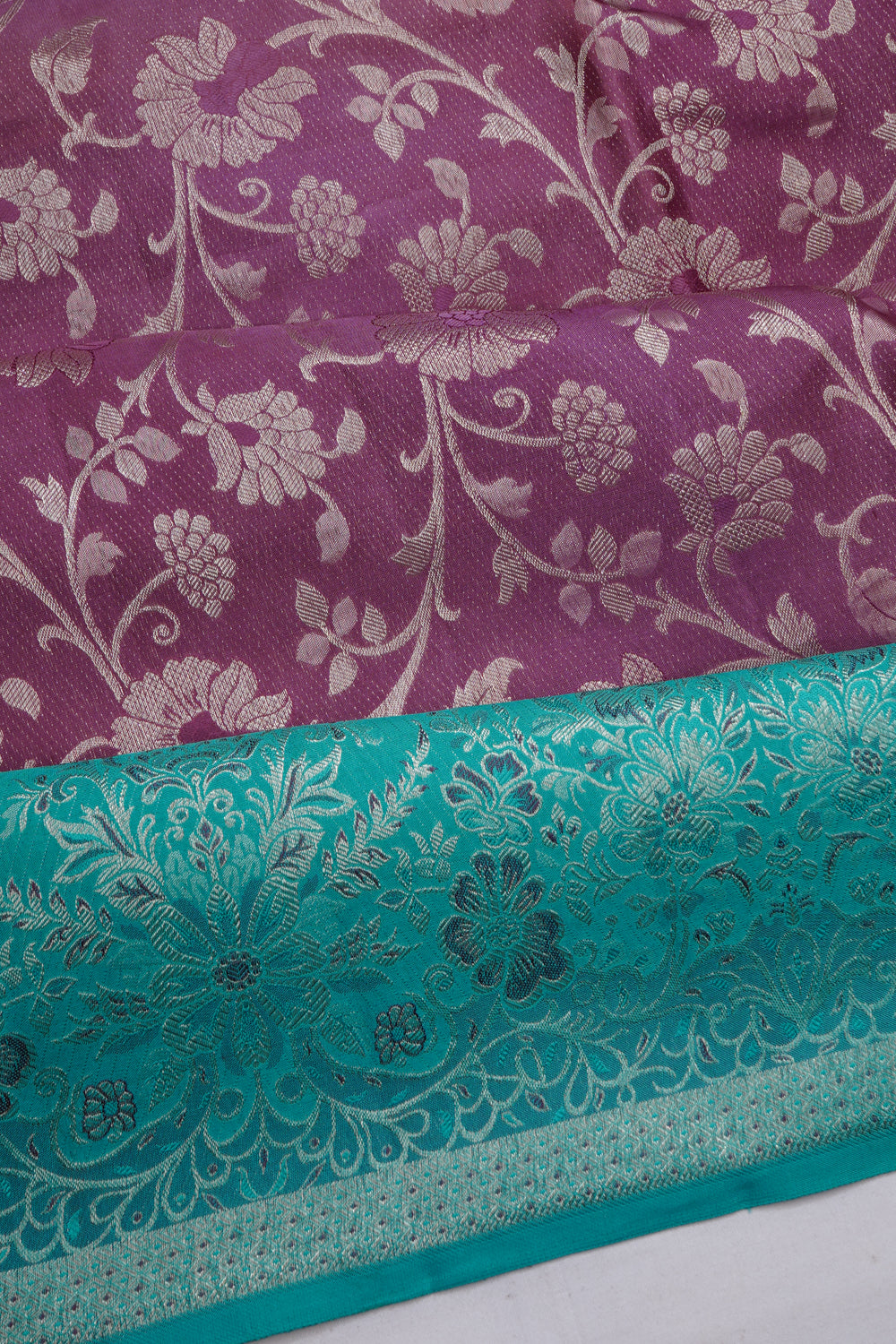 Taranga Kanchi Silk Brocade Lilac Saree