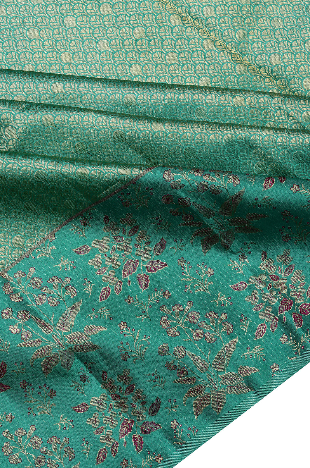 Taranga Kanchi Silk Brocade Sky Blue Saree